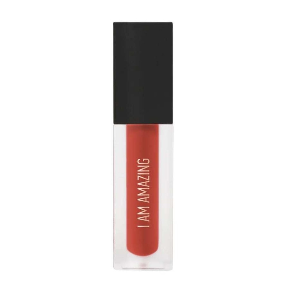Realher Beauty Matte Liquid Lipstick I AM AMAZING Red orange New with Tags